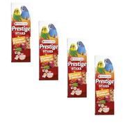 Versele-Laga Prestige Sticks Periquitos Verduras & Diente de León | Paquete de 4 | 4 x 60 g | Snack para periquitos pequeños | Sin conservantes, colorantes ni Aromas sintéticos
