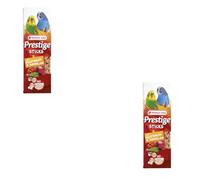 Versele-Laga Prestige Sticks Periquitos Verduras & Diente de León | Paquete Doble | 2 x 60 g | Snack para periquitos pequeños | Sin conservantes, colorantes ni Aromas sintéticos