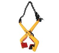 Versetzzange Hebeklemer Steinzange Hebezange Steinzange Heber 2 en 1 Bordsteinzange, para elevación y transporte, apertura ajustable (amarillo, 22,9-43,2 cm, 350 kg)