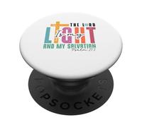 Versículo bíblico Cristiano El Señor es Mi Luz PopSockets PopGrip Adhesivo