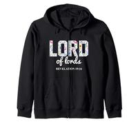 Versículo bíblico Cristiano Floral Bohemio del Señor de los Lores Sudadera con Capucha