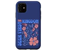 Versículo bíblico cristiano inspirador Seek First The Kingdom Carcasa para iPhone 11