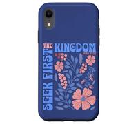 Versículo bíblico cristiano inspirador Seek First The Kingdom Carcasa para iPhone XR