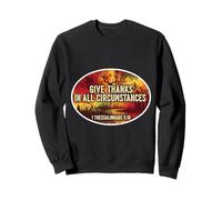 Versículo bíblico Cristiano Jesús da Gracias en Todas Las circunstancias Sudadera