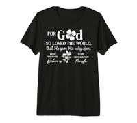 Versículo Bíblico de Amor y Fe para Inspirar Camiseta Premium
