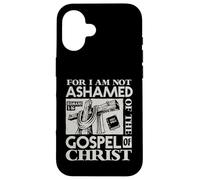 Versículo bíblico del Evangelio Not Ashamed Dios Jesús Regalos cristianos Carcasa para iPhone 16