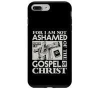 Versículo bíblico del Evangelio Not Ashamed Dios Jesús Regalos cristianos Carcasa para iPhone 7 Plus/8 Plus