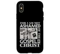 Versículo bíblico del Evangelio Not Ashamed Dios Jesús Regalos cristianos Carcasa para iPhone X/XS