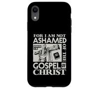 Versículo bíblico del Evangelio Not Ashamed Dios Jesús Regalos cristianos Carcasa para iPhone XR