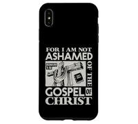 Versículo bíblico del Evangelio Not Ashamed Dios Jesús Regalos cristianos Carcasa para iPhone XS Max