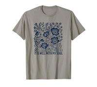 Versículo bíblico Floral It is Well with My Soul Camiseta