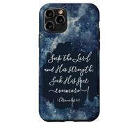 Versículo de la Biblia Cristiana Busca al Señor y su Fuerza Carcasa para iPhone 11 Pro