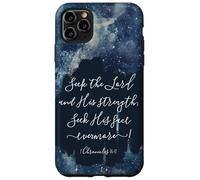 Versículo de la Biblia Cristiana Busca al Señor y su Fuerza Carcasa para iPhone 11 Pro MAX