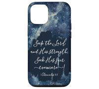 Versículo de la Biblia Cristiana Busca al Señor y su Fuerza Carcasa para iPhone 12/12 Pro
