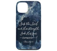 Versículo de la Biblia Cristiana Busca al Señor y su Fuerza Carcasa para iPhone 13