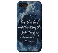 Versículo de la Biblia Cristiana Busca al Señor y su Fuerza Carcasa para iPhone SE (2020) / 7/8