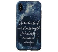 Versículo de la Biblia Cristiana Busca al Señor y su Fuerza Carcasa para iPhone XS MAX