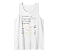 Versículo de la Biblia Cristiana Y Toda Mi Vida Has Sido Fiel Camiseta sin Mangas