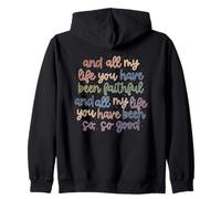 Versículo de la Biblia Cristiana Y Toda Mi Vida Has Sido Fiel Sudadera con Capucha