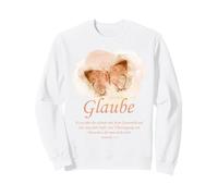 Versículo de la Biblia de la Mariposa Cristiana para Mujeres: Fe Sudadera