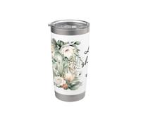 Versículo de la Biblia El Señor Es Mi Pastor Salmo 23:1 Niñas Mujeres Vaso térmico de acero inoxidable de doble pared
