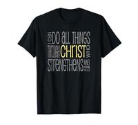 Versículo de la Biblia - I Can Do All Things Through Christ Philippians Camiseta