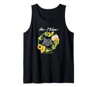 Versículo de la Biblia para I Know Christian Fall Autumn Sunflower Camiseta sin Mangas
