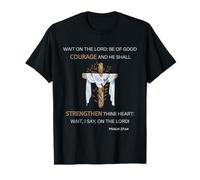 Versículo de la Biblia Salmo 27:14 Recordatorio de Esperanza Camiseta