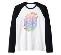 Versículo de Mujer Cristiana: El gozo del Señor es tu Fortaleza Camiseta Manga Raglan