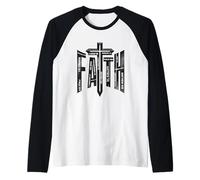 Versículos bíblicos de fe Cristiana creencias religiosas Camiseta Manga Raglan