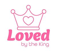 Versículos bíblicos sobre la fe, amado por el rey Calcomanías de pared de PVC 42x43.2cm No daña la superficie de la pared Rosa