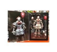(Versión 2.0) Figuras de acción definitivas de Pennywise de Neca IT 2017, juguetes de terror y terror.