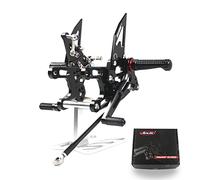 (Versión 2.0) reposapiés traseros ajustables para CBR650R/CB650R/CBR650F 2019-2023 Juego de reposapiés Accesorios CBR 650R CB 650 R Negro