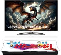 Versión actualizada 2026 【Juego 29800 en 1】 Consola de Juegos Arcade para HDMI VGA USB Salida Retro máquina de Juego Doble Joystick 1-4 Jugadores Lista de Favoritos El Mejor
