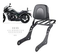 Versión actualizada desmontable para respaldo trasero del pasajero + portaequipajes compatible con Kawasaki Vulcan 650 VN650 2015-2022