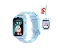 (Versión asiática azul) Reloj inteligente 4G para adultos con GPS, WIFI, ubicación LBS, videollamada, cámara SOS,