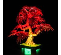 Versión con control de luz kit compatible con Lego 10348 árbol bonsái de arce rojo japonés (no Lego), juego de iluminación LED