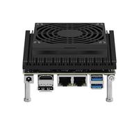 Versión de desarrollo Firewall Appliance Mini PC, mini enrutador de computadora sin ventilador N305 con 2 unidades Inteli226, DDR5 M.2 NVMe, ranura WiFi M.2, USB3.2 (10 Gbps), SFF-8654 (8i), 4K 2HD