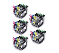Versión Europea 1~5set LC421XL LC421 421XL Cartucho de Tinta Compatible, Compatible con Tinta de Impresora Brother DCP-J1050DW MFC-J1010DW DCP-J1140DW(LC421XL-4Color 5set)