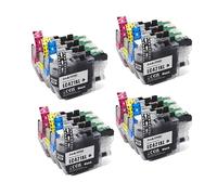 Versión Europea 1~5set LC421XL LC421 421XL Cartucho de Tinta Compatible, Compatible con Tinta de Impresora Brother DCP-J1050DW MFC-J1010DW DCP-J1140DW(4Color 4set)