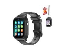 (Versión europea negra) Reloj inteligente 4G para adultos con GPS, WIFI, LBS, ubicación, videollamada,