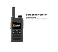 (Versión europea) Zello Walkie Talkie 4G Tarjeta SIM Red WiFi Teléfono celular Radio Largo alcance 100