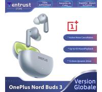 Versión global Auriculares OnePlus Nord Buds 3 Cancelación activa del ruido de hasta 32 dB Graves ultra profundos con BassWave 2.0 Conexión dual Auriculares Bluetooth 5.4 IP55 Blue