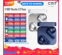 Nothing CMF Buds 2 Plus Auriculares Bluetooth Hi-Res LDAC con Cancelación de Ruido Híbrida Grises