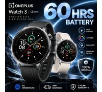 Versión Global del Reloj Inteligente OnePlus Watch 3 de 43 mm con Pantalla AMOLED de 1.32 Pulgadas, Procesador Snapdragon W5, GPS de Doble Frecuencia y Sistema Operativo Wear OS Silver 43mm 43mm