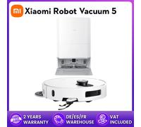 Versión global del robot aspirador Xiaomi 5. Potencia nominal de 55 W. Capacidad nominal de 4800 mAh. Control mediante aplicación. Control inteligente por voz. Potencia de succión de 20000 Pa. standar