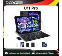 Versión Global DOOGEE U11 Pro Tablet Android 16 30GB(6+24) 256GB Pantalla HD de 11" 90Hz Batería de 8580mAh Unisoc T7200 Widevine L1 6GB 256GB Blue