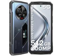 Versión Global DOOGEE V40 Pro 5G teléfono resistente 6,78 "120Hz 16GB + 512GB dimensión 7300 200MP AI cámara 8680mAh batería teléfono para juegos 16GB 512GB Blue