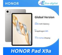 HONOR Pad X9a, Pantalla Fullview 11.5 ″ 120 Hz 2.5 K, almacenamiento de 128 GB, batería 8300 mAh, cuerpo de metal fino, cuatro altavoces, Android 15, gris
