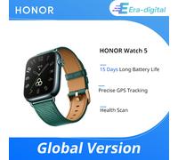 Versión Global HONOR Watch 5 Smartwatch Seguimiento GPS Preciso Escaneo Rápido de Salud Pantalla Grande de 1.85 pulgadas GPS Soportado IP68 Verde